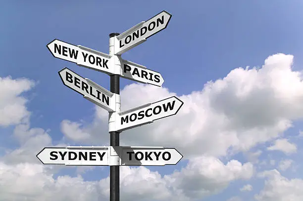 Photo of Business Capitals signpost