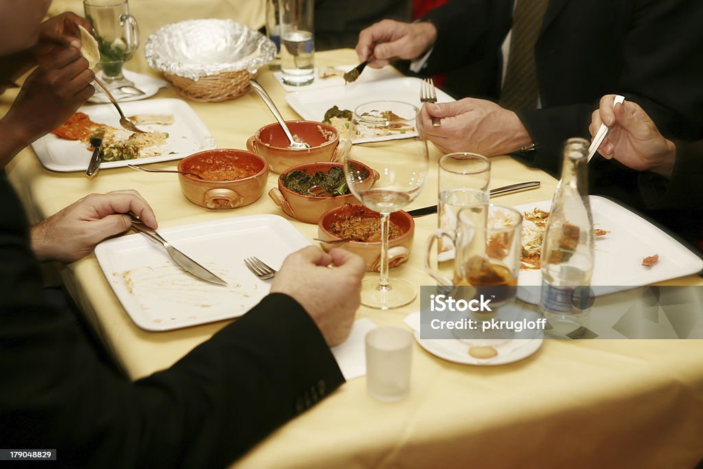 Business lunch Business lunch at the oriental restaurant (pakistan cuisine) Asian Culture Stock Photo