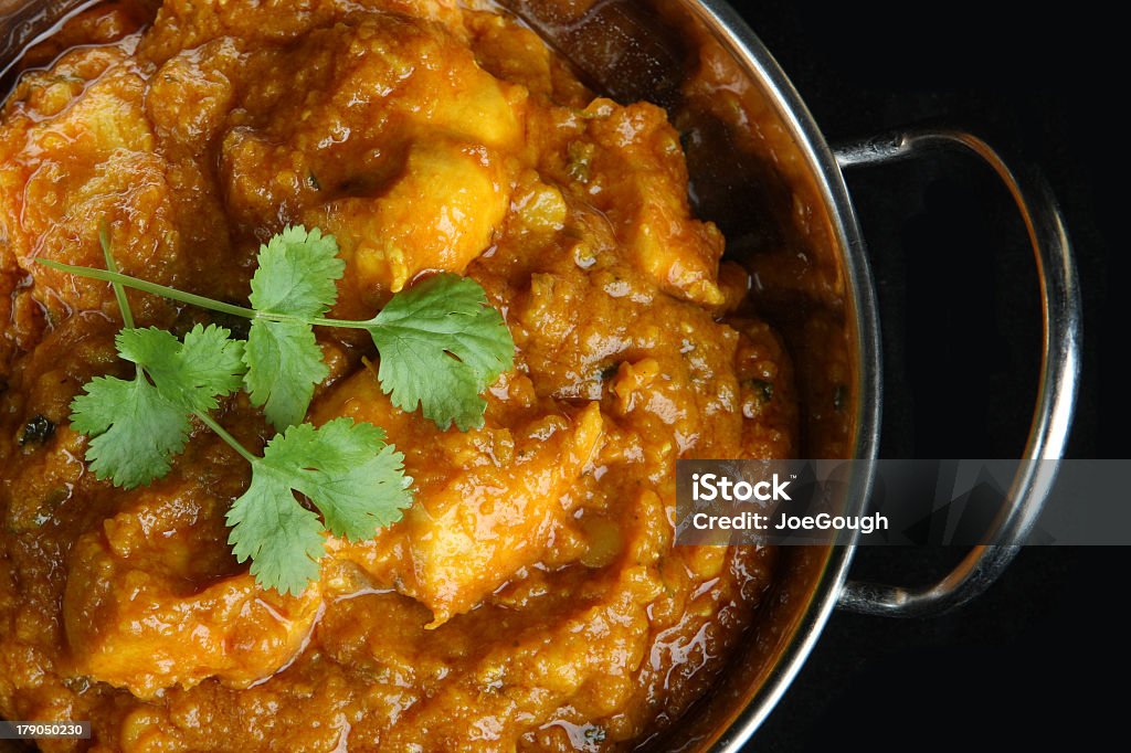 Indian Chicken Curry Chicken dansak curry with lentils Balti Dish Stock Photo