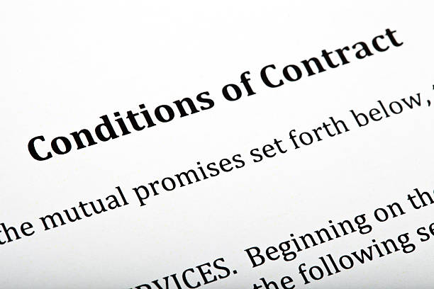 istock Conditions of Contract Letter 179050274
