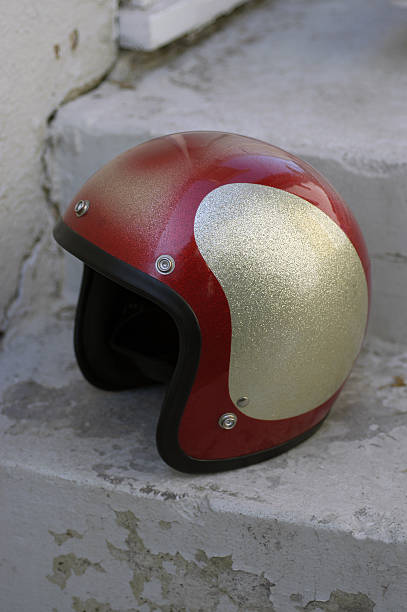 istock Groovy Metalflake Dragster crash helmet 179050340