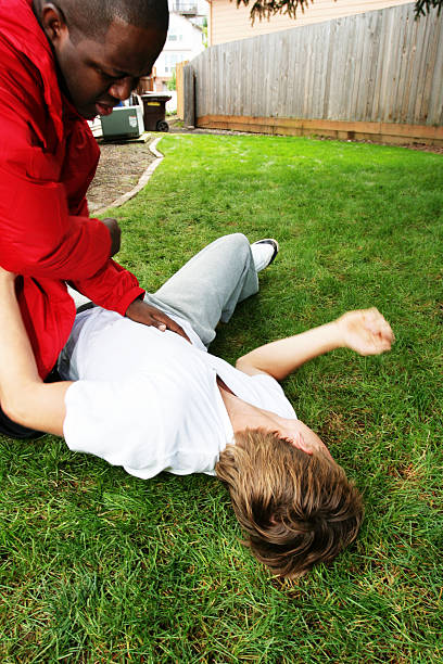 istock Young Man Getting Beaten on the Ground 179050502