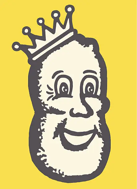 Vector illustration of Smiling Potato Man