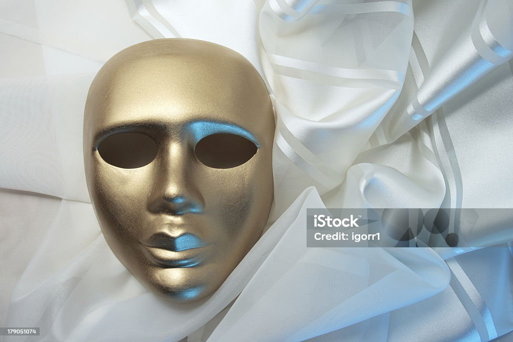 Maschera oro - Foto stock royalty-free di Arte