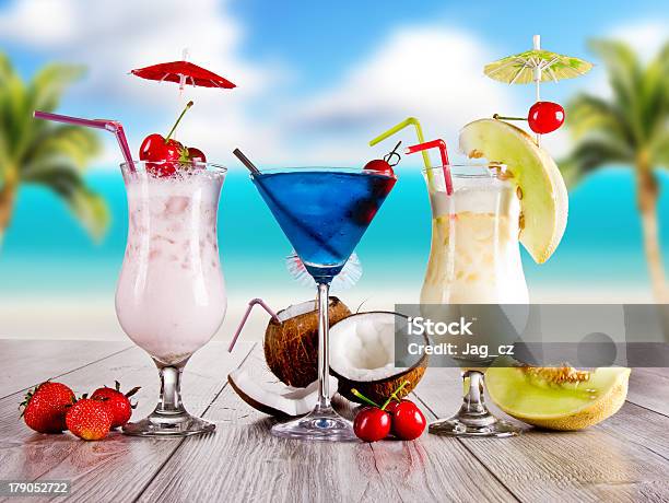 Summer Drink Stock Photo - Download Image Now - Beach, Alcohol - Drink, Cocktail