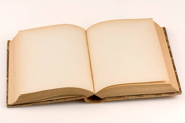 istock Close up shot of an open antique book 179052816