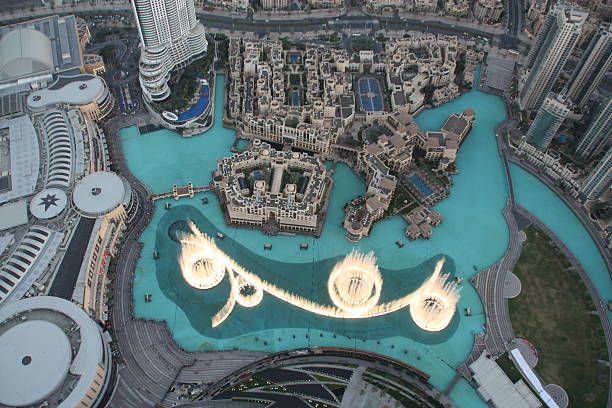 istock Dubai, The fountain view from Burj Khalifa 179052996
