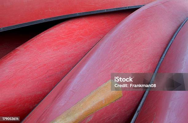 Red Canoes Stock Photo - Download Image Now - Aquatic Sport, Canoe, Exploration