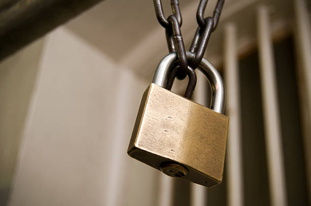 Under Lock And Key Stock Photo - Download Image Now - Chain - Object, Copy  Space, Equipment - iStock