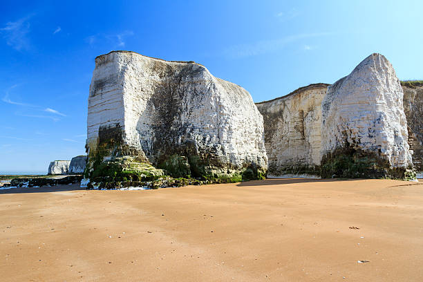 Chalk Cliffs at Botany Bay beach at Broadstairs on the Kent Coastline England UK