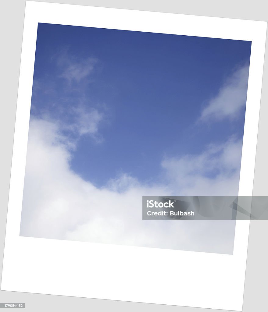 Céu com quadro de Polaroid - Foto de stock de Abstrato royalty-free