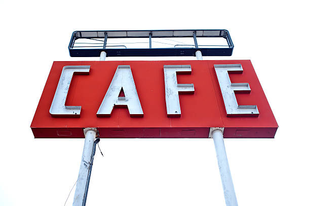 istock Cafe sign along historic Route 66 in Texas 179055034