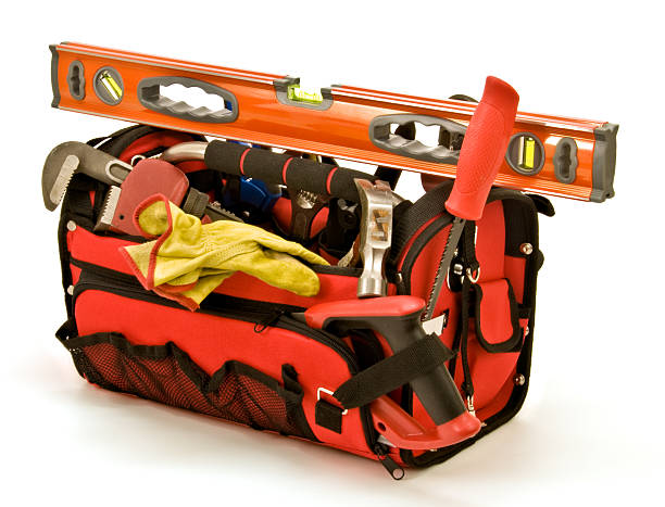 istock Toolbox, Construction, Equipment, Carpenter's, tools, home improvement, Isolated on White 179056168