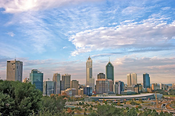 istock perth city skyline evening framed by native bush 179056176