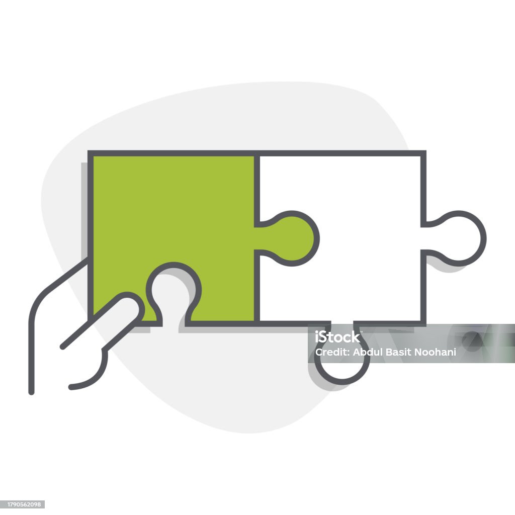 Problem Puzzle Icon Personalized Problem Solving Symbol Hand Holding Puzzle Piece Bespoke ...