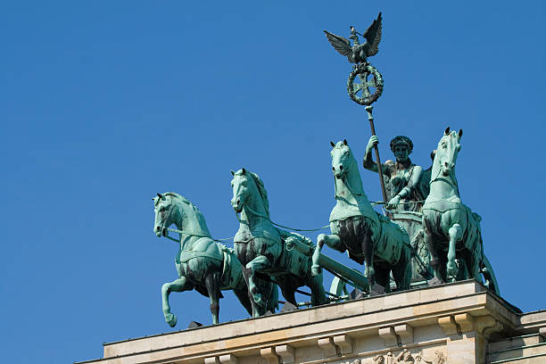 Quadriga on the Brandenburg Gate stock photo