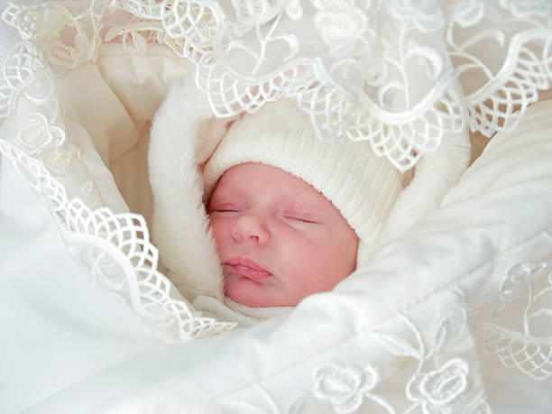 istock The baby girl is sleeping. 179056581
