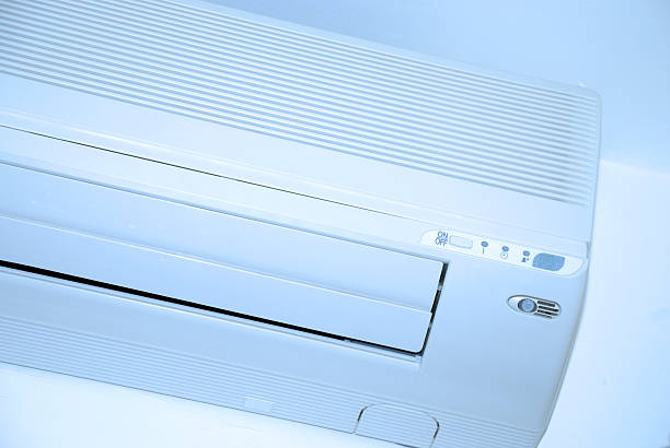 istock Close-up of an air conditioning unit isolated on white 179056687