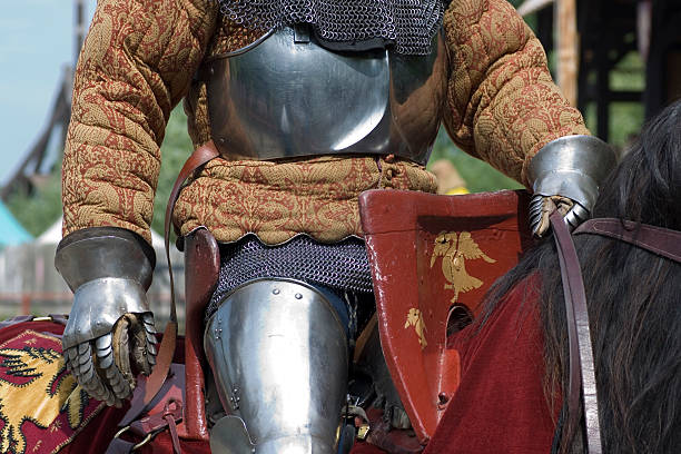 battaglia - history knight historical reenactment military foto e immagini stock