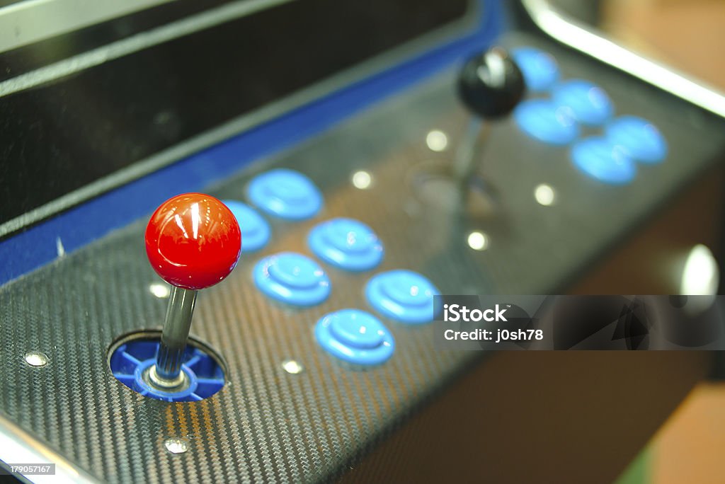 Старый console joysticks. - Стоковые фото Зал игровых автоматов роялти-фри