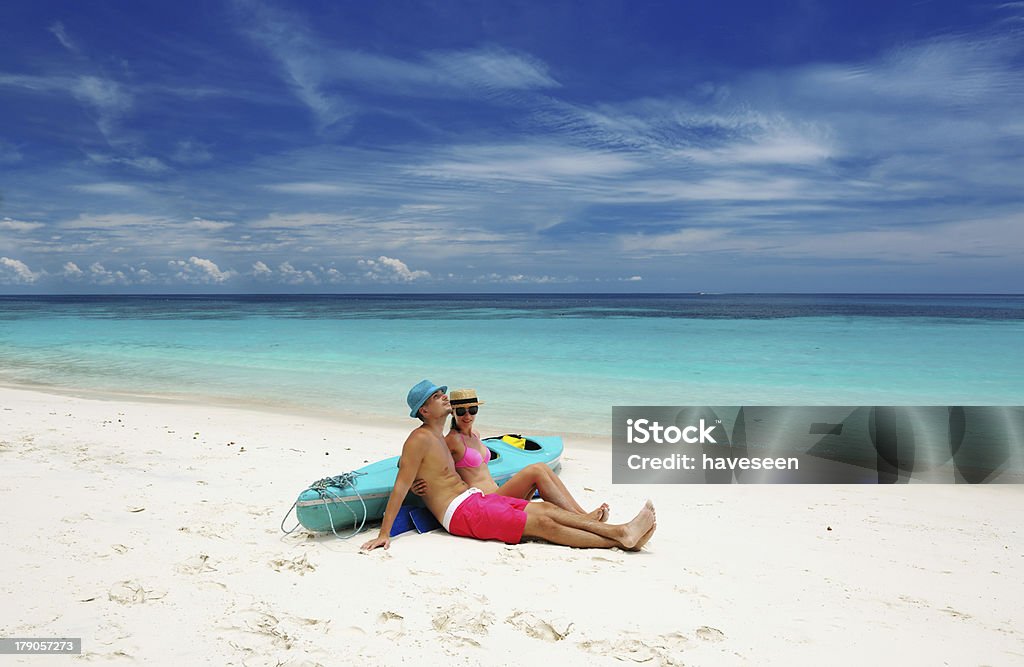 Para na plaży - Zbiór zdjęć royalty-free (Dorosły)