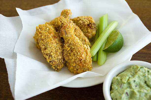 istock Chicken Wings & Guacamole 179057411