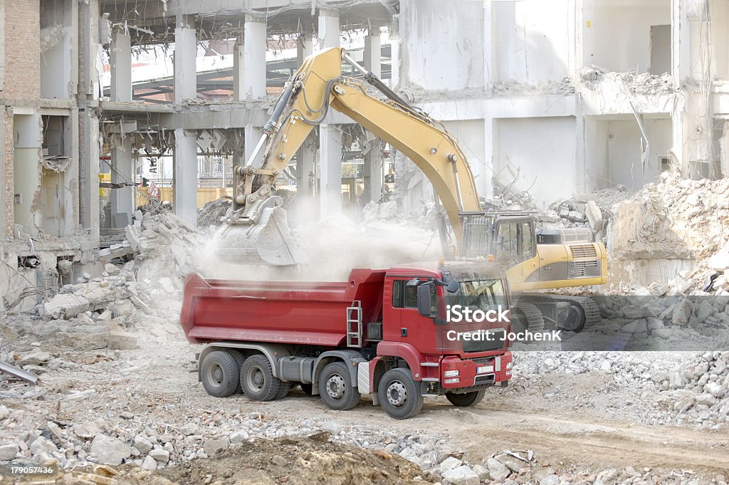 digger um caminhão de carga - Foto de stock de Concreto royalty-free