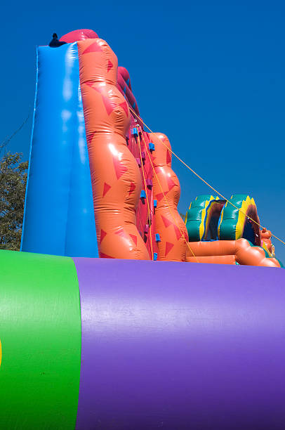 istock Inflatable slide toys 179057598