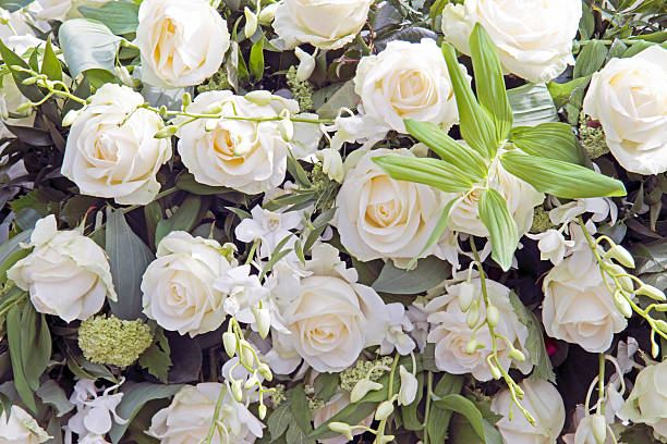 istock Bouquet of white flowers 179058296