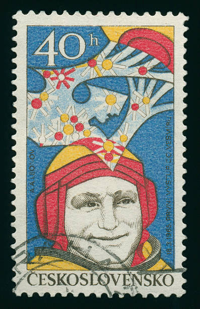 istock Old postage stamp from Czech  with Aleksei  Leonov. 179058817