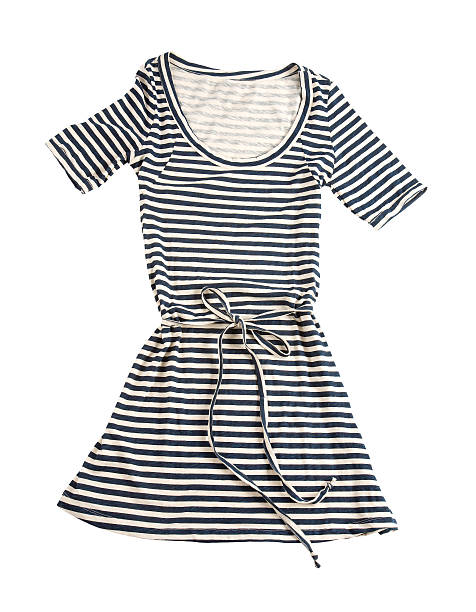 istock Striped belted t-shirt dress 179059334