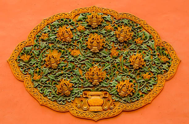 istock wood carving wall china 179059856
