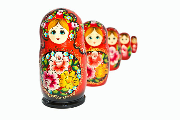 poupée russe - russian nesting doll doll russian culture nobody photos et images de collection