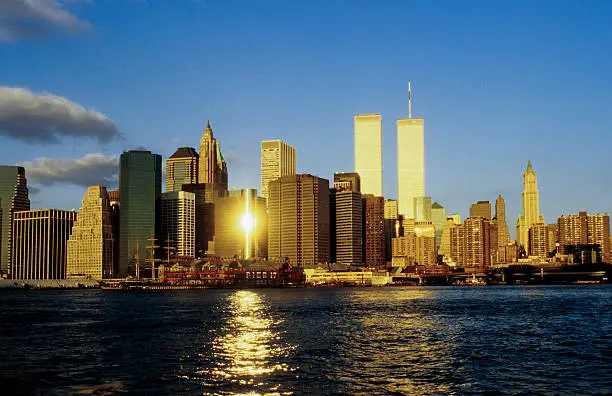 Photo of twin towers in New York