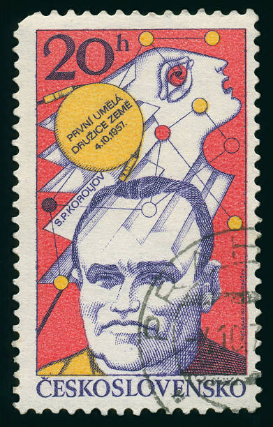 istock Old postage stamp from Czech  with S.P. Koroljov. 179060790