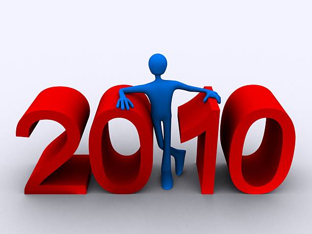 Year 2010 stock photo