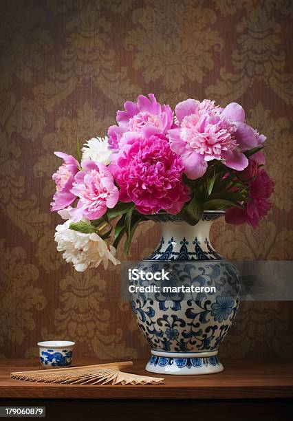 Still Life With Peonies Stock Photo - Download Image Now - Flower, Still Life, Vase