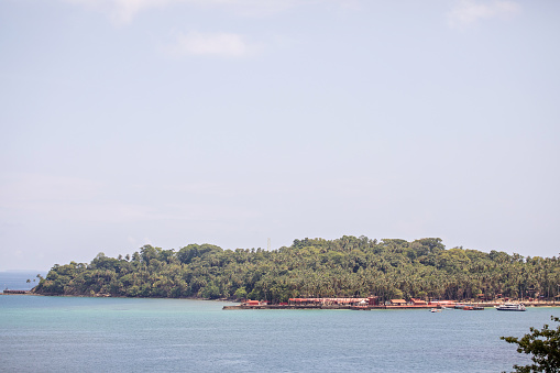 Netaji Subhash Chandra Bose Island, also known as Ross Island, an abandoned penal colony off of Port Blair.