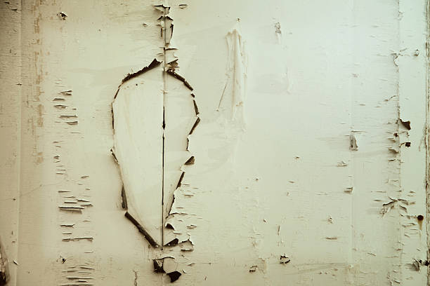 istock Old white wooden wall. 179061497