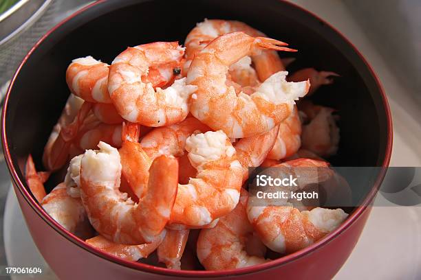 Prawns Cozinhados - Fotografias de stock e mais imagens de Comida - Comida, Descascado, Lagostim - Marisco