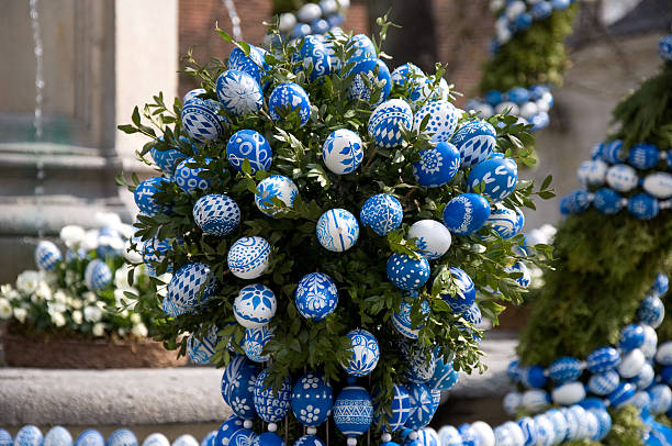 Bavarian Eastereggs stock photo