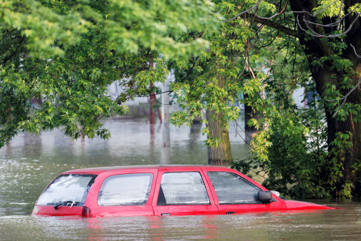 Flooded street