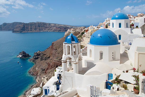 istock Santorini and Therasia 179064073