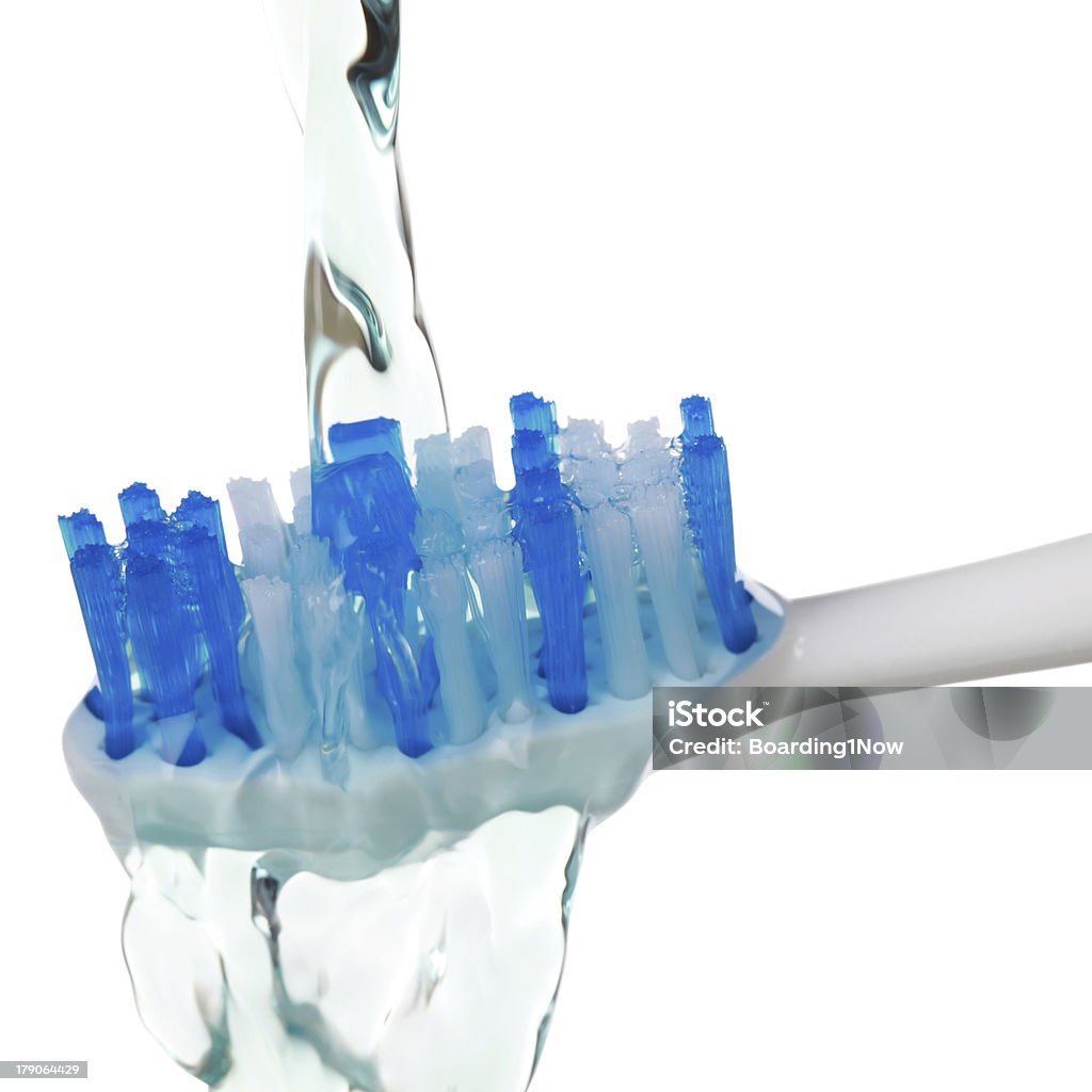 Lavarsi i denti - Foto stock royalty-free di Acqua