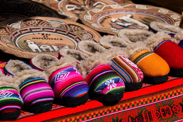 istock Colorful Fabric at market in Peru 179064710