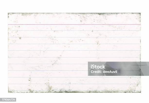 Dirty Index Card Stock Photo - Download Image Now - Copy Space, Cut Out, Dirty