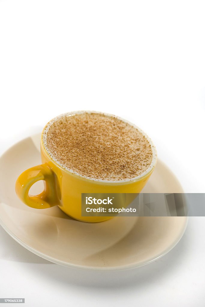 Chai Latte Yellow Cup Series 2 Hot cup of authentic chai latte with in yellow cup - series Chai Stock Photo