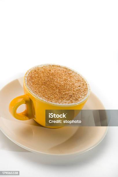 Chai Latte Yellow Cup Series 2 Stock Photo - Download Image Now - Chai, Latte, Vanilla