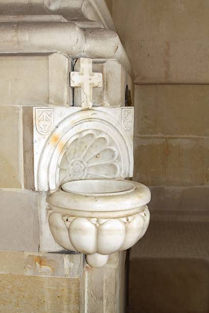 istock old marble container for blessed water in church 179066578