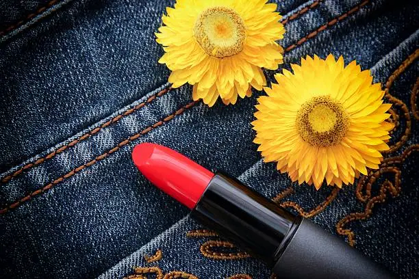 Photo of Lipstick on Jeans